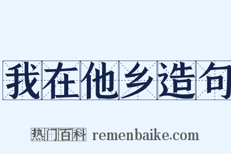 我在他乡造句是什么意思的图片